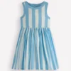 Harlow Logo Dress Cloud Blue Cherry Stripe Harlow Logo Dress Cloud Blue Cherry Stripe
