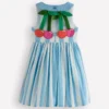 Harlow Logo Dress Cloud Blue Cherry Stripe Harlow Logo Dress Cloud Blue Cherry Stripe