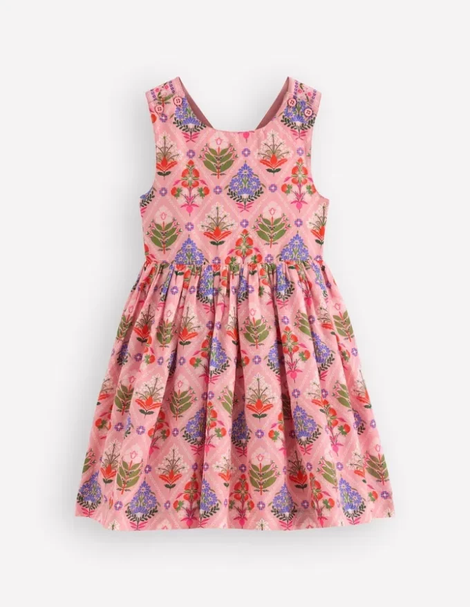 Harper Cross-Back Dress Multi Diamond Floral Harper Cross-Back Dress Multi Diamond Floral