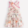 Harper Cross-Back Dress Soft Ivory Jungle Harper Cross-Back Dress Soft Ivory Jungle