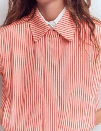 Harrington Jacket Red Tram Stripe