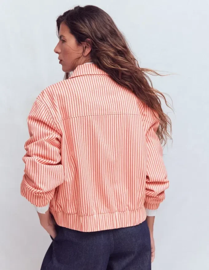 Harrington Jacket Red Tram Stripe