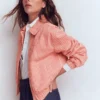 Harrington Jacket Red Tram Stripe