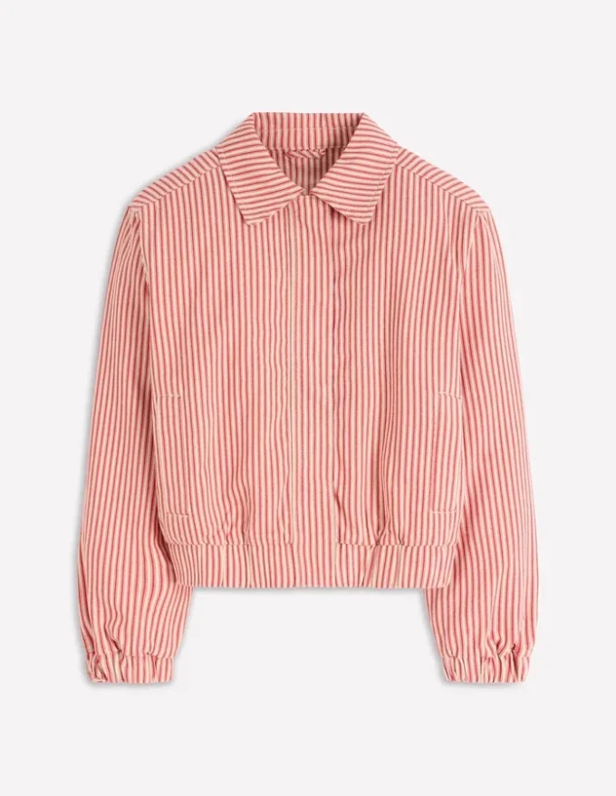 Harrington Jacket Red Tram Stripe