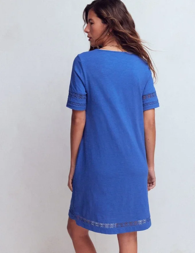 Hattie Jersey T-shirt Dress Denim Blue Hattie Jersey T-shirt Dress Denim Blue