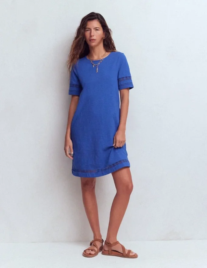 Hattie Jersey T-shirt Dress Denim Blue Hattie Jersey T-shirt Dress Denim Blue