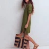 Hattie Jersey T-shirt Dress Olive Hattie Jersey T-shirt Dress Olive