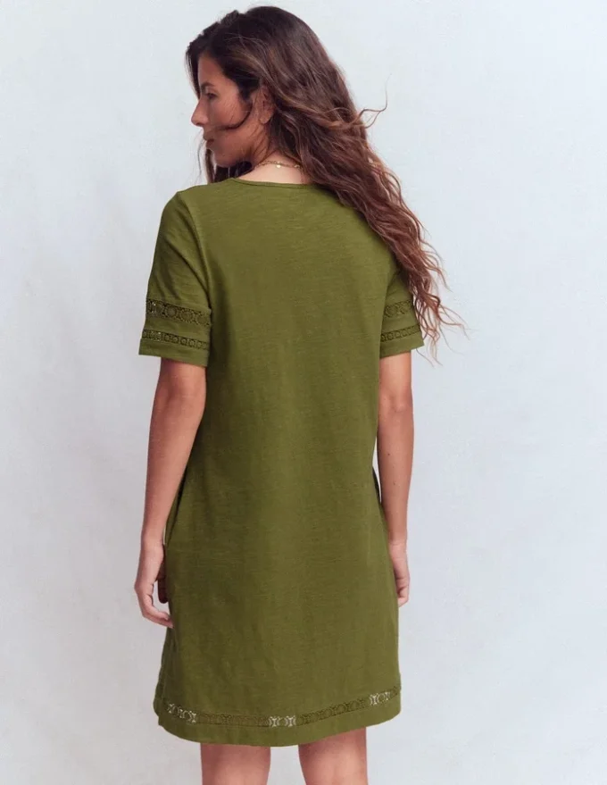 Hattie Jersey T-shirt Dress Olive Hattie Jersey T-shirt Dress Olive