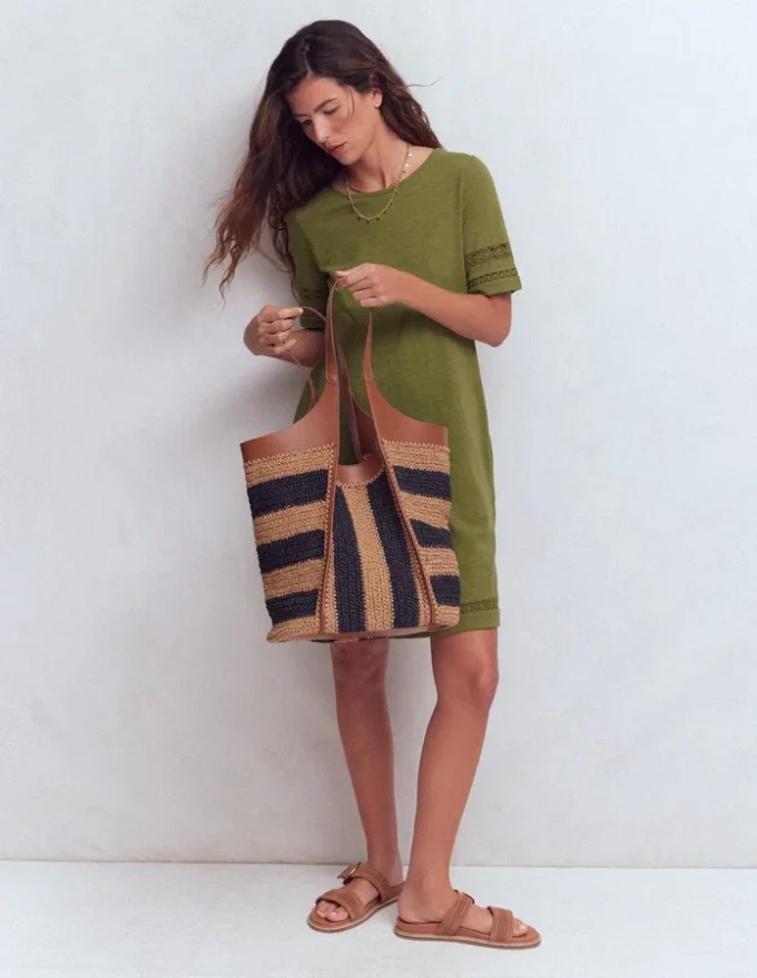 Hattie Jersey T-shirt Dress Olive Hattie Jersey T-shirt Dress Olive