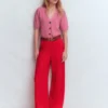 Hayley Cotton V-neck Cardigan Dusty Rose Hayley Cotton V-neck Cardigan Dusty Rose