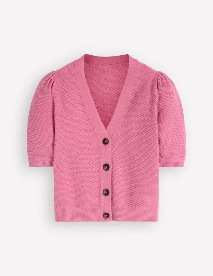 Hayley Cotton V-neck Cardigan Dusty Rose Hayley Cotton V-neck Cardigan Dusty Rose