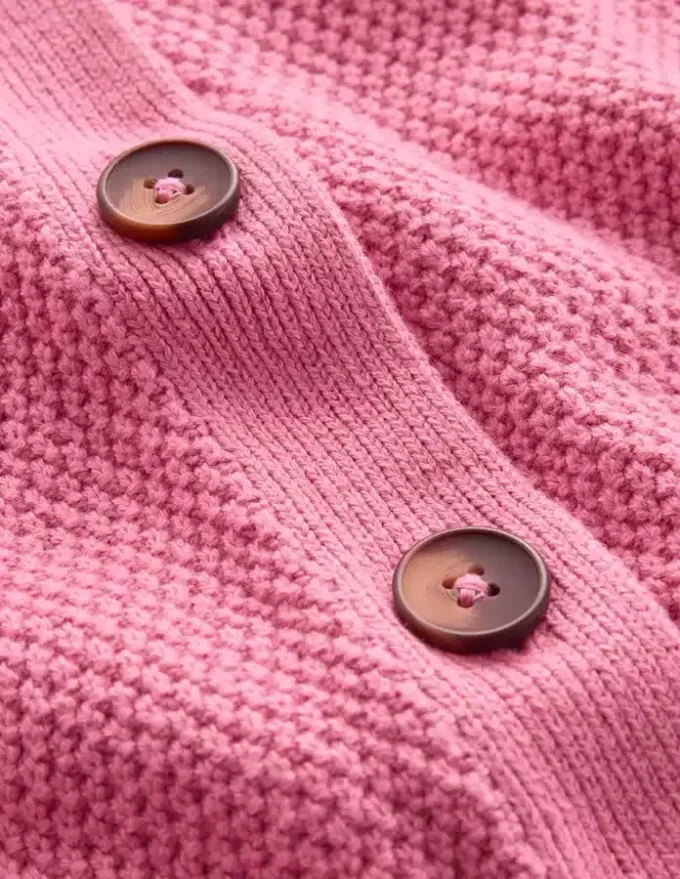 Hayley Cotton V-neck Cardigan Dusty Rose Hayley Cotton V-neck Cardigan Dusty Rose