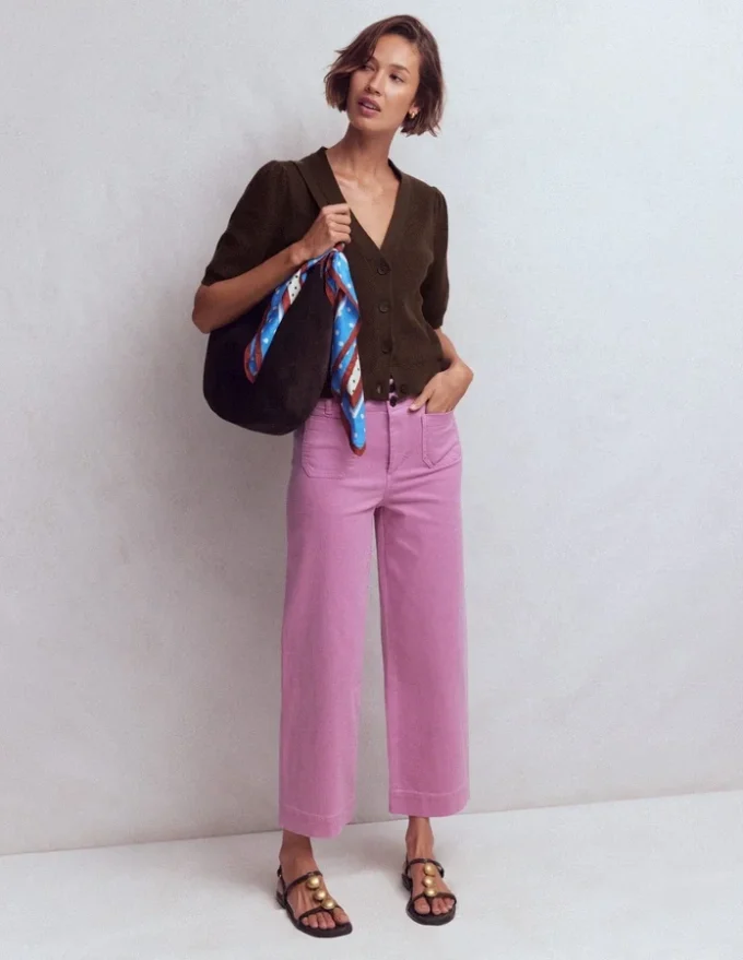 Hayley Cotton V-neck Cardigan Espresso Hayley Cotton V-neck Cardigan Espresso