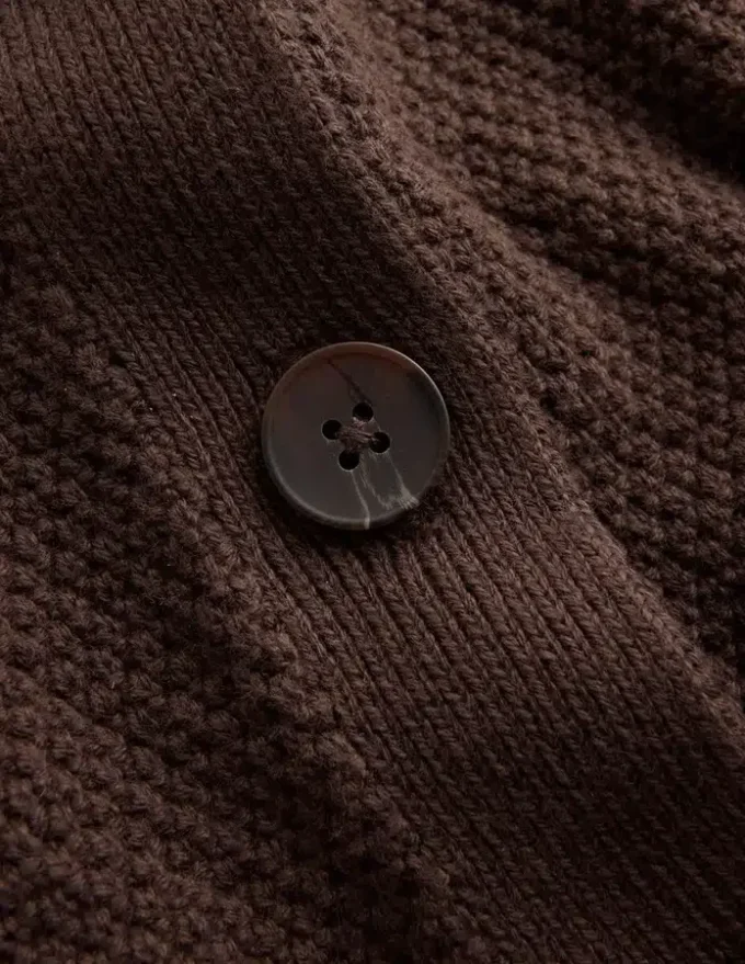 Hayley Cotton V-neck Cardigan Espresso Hayley Cotton V-neck Cardigan Espresso