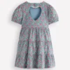 Heart Back Jersey Dress Cherries