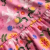 Heart Back Jersey Dress Formica Pink Bird Floral Heart Back Jersey Dress Formica Pink Bird Floral