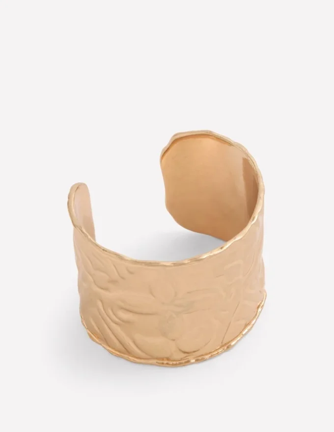 Heart Stamp Cuff Bracelet Gold Colour Heart Stamp Cuff Bracelet Gold Colour