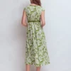 Heidi Ruched Rope Jersey Dress Olive, Elegant Blossom Heidi Ruched Rope Jersey Dress Olive, Elegant Blossom