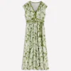 Heidi Ruched Rope Jersey Dress Olive, Elegant Blossom Heidi Ruched Rope Jersey Dress Olive, Elegant Blossom