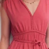 Heidi Ruched Rope Jersey Dress Winter Blush Heidi Ruched Rope Jersey Dress Winter Blush