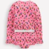 Hem Frill Rash Vest Set Almond Pink Sunflower Garden Hem Frill Rash Vest Set Almond Pink Sunflower Garden