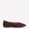 High Cut Ballet Flats Bitter Chocolate High Cut Ballet Flats Bitter Chocolate