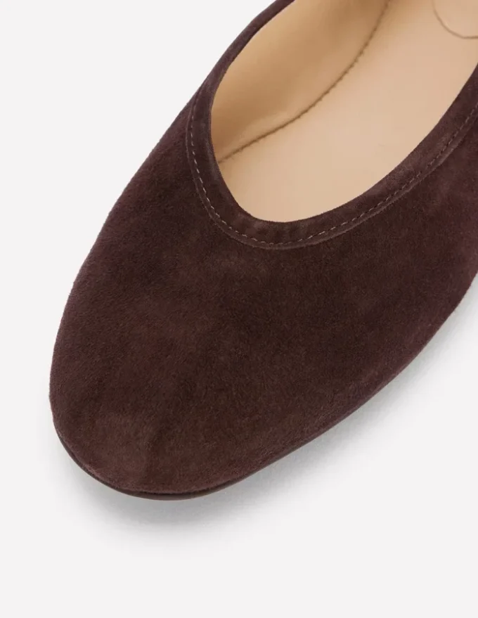 High Cut Ballet Flats Bitter Chocolate High Cut Ballet Flats Bitter Chocolate