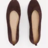 High Cut Ballet Flats Bitter Chocolate High Cut Ballet Flats Bitter Chocolate