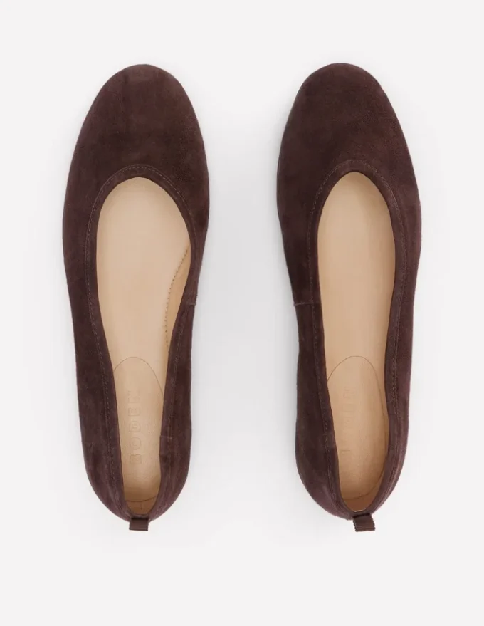 High Cut Ballet Flats Bitter Chocolate High Cut Ballet Flats Bitter Chocolate