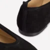 High Cut Ballet Flats Black High Cut Ballet Flats Black