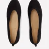 High Cut Ballet Flats Black High Cut Ballet Flats Black