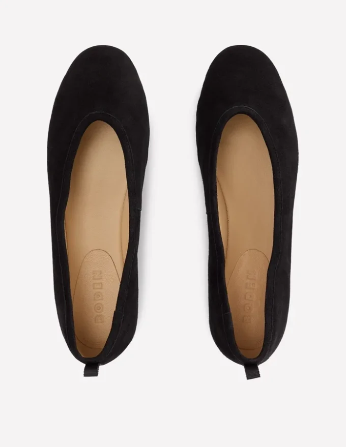 High Cut Ballet Flats Black High Cut Ballet Flats Black