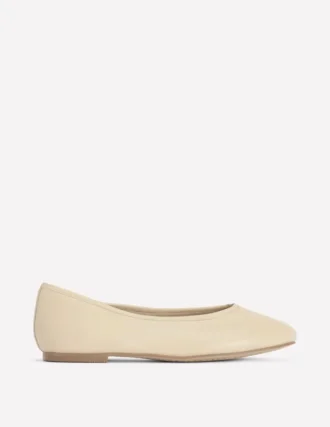 High Cut Ballet Flats Butter Yellow