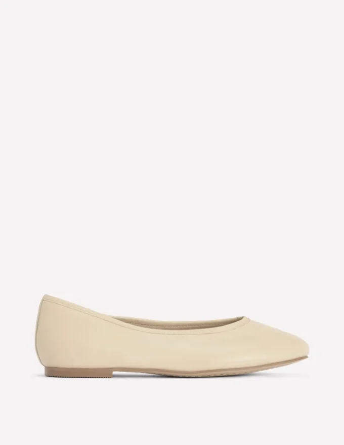 High Cut Ballet Flats Butter Yellow