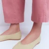 High Cut Ballet Flats Butter Yellow