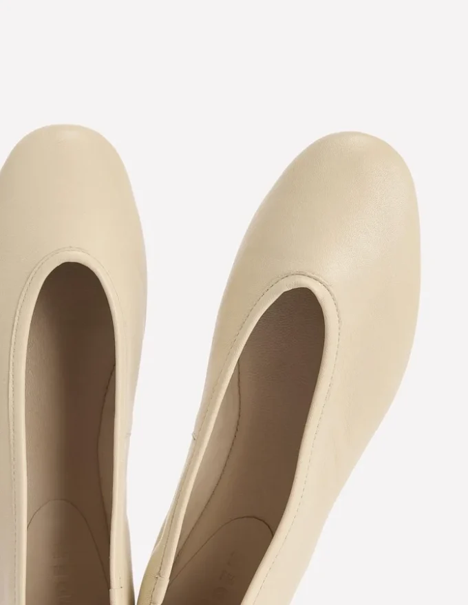 High Cut Ballet Flats Butter Yellow