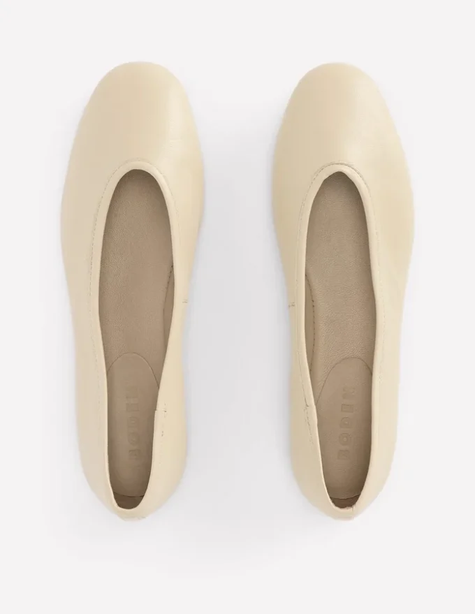 High Cut Ballet Flats Butter Yellow