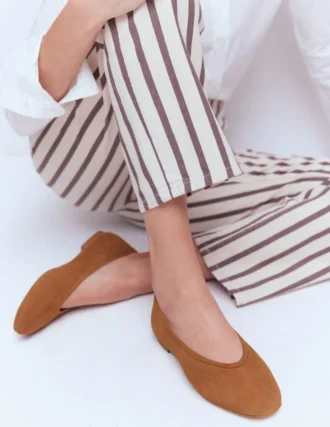 High Cut Ballet Flats Ginger Snap