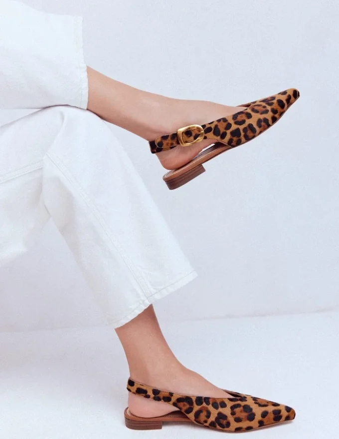 High Cut Flat Point Classic Leopard