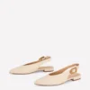 High Cut Flat Point Ecru