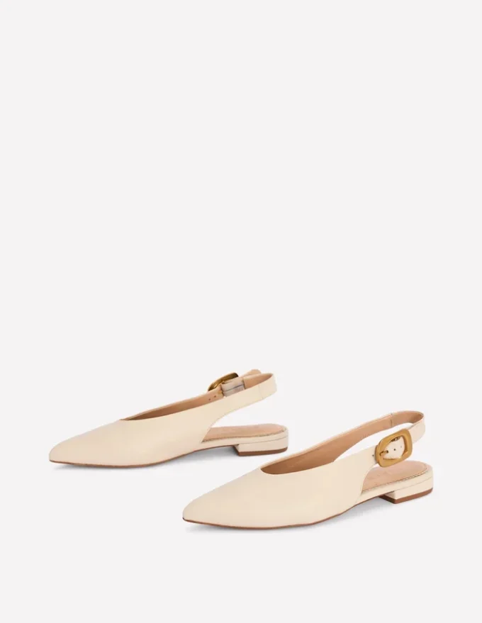 High Cut Flat Point Ecru