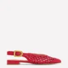 High Cut Flat Point Red Weave High Cut Flat Point Red Weave