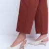 High Cut Slingback Court Ecru High Cut Slingback Court Ecru