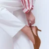 High Cut Slingback Court Tan High Cut Slingback Court Tan