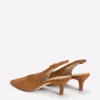High Cut Slingback Court Tan High Cut Slingback Court Tan