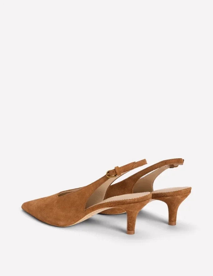 High Cut Slingback Court Tan High Cut Slingback Court Tan