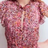 High Neck Sleeveless Dress Multi Leopard Flow High Neck Sleeveless Dress Multi Leopard Flow
