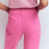 High Rise Column Leg Jeans Bright Pink High Rise Column Leg Jeans Bright Pink