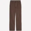 High Rise Column Leg Jeans Chocolate Brown High Rise Column Leg Jeans Chocolate Brown