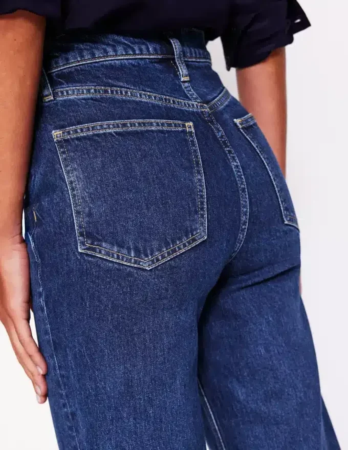 High Rise Column Leg Jeans Dark Vintage High Rise Column Leg Jeans Dark Vintage